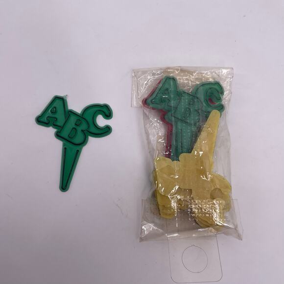 94 Vintage Cupcake Cake Toppers Happy Birthday Best Wishes Bells ABC Hat Candle - Picture 9 of 9